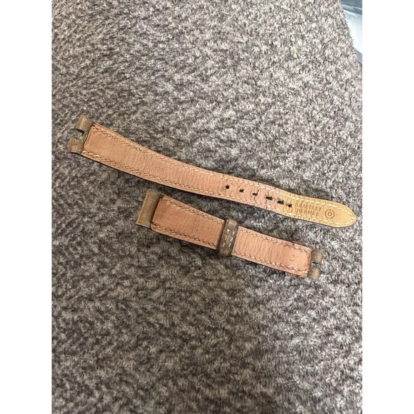 Vintage 1985 Hermes leather watch straps Brown 10 Cm By 1 Cm
